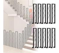 Lot de 10 balustres fixes en fer en forme de U pour escaliers, garde-corps en fonte de sécurité, 90 cm, durables et élégants, parfaits pour un usage domestique et commercial