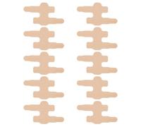 Lot de 10 bandages de doigts en tissu respirant double sangles sécurisées pour activités quotidiennes sport