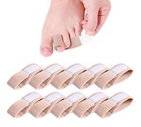 Lot de 10 bandages pour attelle d'orteil en marteau, correcteur d'orteil en marteau, séparateur d'orteil, attelle d'orteil, bandages d'orteil pour corriger les orteils en marteau, les orteils tordus