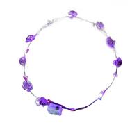 Lot de 10 bandeaux à fleurs lumineuses LED avec taille réglable pour mariages et événements musicaux
