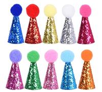 Lot de 10 bandeaux de fête pour animaux de compagnie : pour chiens, chats et animaux en peluche - Réglables, mignons pour les vacances, les mariages et les fêtes