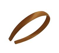 Lot de 10 bandeaux en satin pour femme - 2 cm de large - Accessoires pour cheveux pour femme et fille - Accessoire de cheveux pour fête, scène, vacances, yoga, lavage du visage, jaune terreux