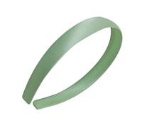 Lot de 10 bandeaux en satin pour femme - 2 cm de large - Accessoires pour cheveux pour femme et fille - Pour fête, scène, vacances, yoga, lavage du visage - Vert clair