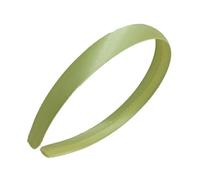 Lot de 10 bandeaux en satin pour femme - 2 cm de large - Pour femme et fille - Accessoire de cheveux pour fête, scène, vacances, yoga, lavage du visage - Jaune clair A