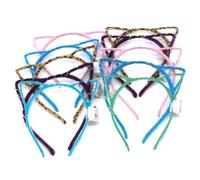 Lot de 10 bandeaux lumineux LED avec oreilles de chat, bandeau lumineux pour boîtes de nuit, cadeaux d'événements, raves, fête de concert (couleur aléatoire) Raves Concert Party, lot de 10 (couleur al