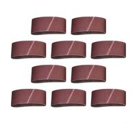 Lot de 10 bandes abrasives 100 x 560 mm Grain 60 pour oxyde d'aluminium de qualité supérieure pour bois dur, acier, fibre de verre - Retrait et meulage rapides de la peinture