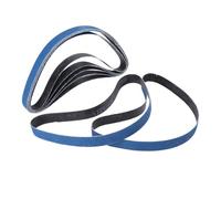 Lot de 10 bandes abrasives 25 x 762 mm pour ponceuse à bande pneumatique, grain 60, 80, 120, 80, 150, 200, 250, 300, 400, 500, 600, 700, 800, 900, 1000, 1200, 15 ...