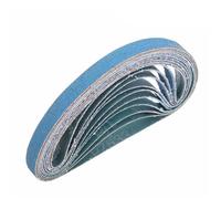 Lot de 10 bandes abrasives en carbure de silicium vert, 520 x 20 mm, 40#, 60#, 80#, 120#, pour ponceuse à bande, P40, 13 x 457 mm