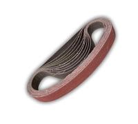 Lot de 10 bandes abrasives en céramique 3M 784F 20 x 520 mm Grain 36+, 60+ et 80+