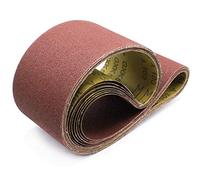 Lot de 10 bandes abrasives grain 120 pour ponceuse à bande Scheppach BTS 800, BTS 900 Einhell BTS 400, 150 assiettes
