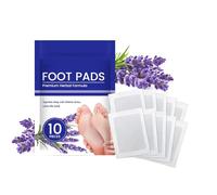 Lot de 10 bandes adhésives nettoyantes pour la nuit, extraits naturels, feuilles non tissées, patchs en gel apaisant pour la relaxation, soins des pieds détoxifiants | Coussinets anti-stress pour