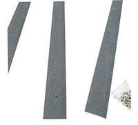 Lot de 10 bandes antidérapantes pour terrasse - 50 mm x 1000 mm - En composite GRP pour bois (gris)