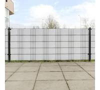 Lot de 10 bandes brise-vue pour balcon - Blanc - 255 x 19 cm - En polyrotin - Résistant aux UV et aux intempéries - Pour jardin et clôture