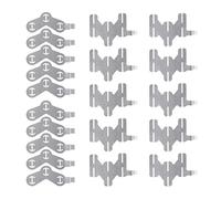 Lot de 10 bandes de bande en acier plaqué nickel pour batterie 18650, soudage par points, équipement de sangle de soudeur par points, bandes de nickel pour le soudage de batterie 18650