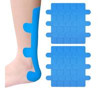 Lot de 10 bandes de kinésiologie prédécoupées pour tendon d'Achille, prédécoupées, douces pour la peau, pré-découpées, pour tendons du talon, bande de sport prédécoupée pour muscles