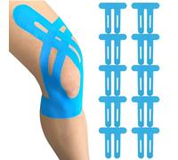 Lot de 10 bandes de kinésiologie prédécoupées prédécoupées - Doux pour la peau - Imperméables et élastiques - Stabilité pour les muscles - Idéal pour la course, la randonnée, l'équitation