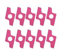 Lot de 10 bandes de kinésiologie résistantes à l'eau pour le sport - Soutien du genou pré-découpé - Coton élastique - Soulage les douleurs musculaires - Respirantes - Rouge rose