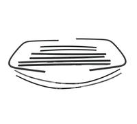 Lot De 10 Bandes Décoratives Pour Vitres Extérieures Noir Piano Pour VW Pour Touareg 2011-2018 Joint Porte Voiture