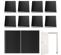 Lot de 10 bandes d'étanchéité pour portes | Ruban adhésif insonorisant pour coin de fenêtre, douche, terrasse, réfrigérateur, camping-car, sous-sol, maison, garage