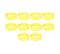 Lot de 10 bandes d'identification pour chèvre et mouton, marquez et distinguez les moutons pour la surveillance des maladies du pied (36 cm, jaune)