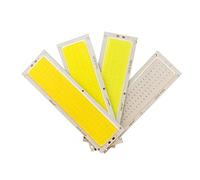 Lot de 10 bandes lumineuses LED COB 1000 lm, 12 V, 20 W, 120 x 36 mm, blanc chaud/froid, bleu, for éclairage chantier, lampadaire(Cold White)