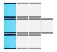 Lot de 10 Bandes Magnétiques de Rechange pour Éclairage Sous Armoire, Éclairage Magnétique Collant pour Éclairage d'Armoire Plaque d'Immatriculation de Stationnement