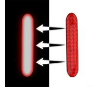 Lot de 10 bandes réfléchissantes rouges pour portes et pare-chocs, pour augmenter la visibilité nocturne et prévenir les accidents