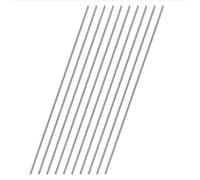 Lot de 10 barres rondes en acier inoxydable 304 - 500 mm de long - Pour modèles de bricolage, voiture, hélicoptère, avion (2,5 x 500 mm)