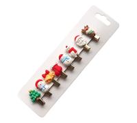 Lot de 10 barrettes à cheveux de Noël pour filles - Père Noël, renne, bonhomme de neige
