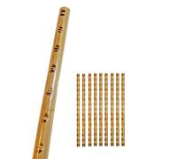 Lot de 10 bâtons Escrima - Style tigre - 65 cm - Bâtons en rotin - Entraînement d'armes Arnis Kali