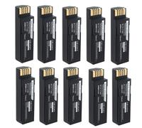 Lot de 10 batteries de rechange 3,7 V 2100 mAh/8,14 Wh 82-166537-01 BT-000341-01 BTRY-36IAB0E-00 pour Zebra DS3600 DS3678 EVM LI3600 LI3678 LS3600 LS367 Scanner de codes-barres 8