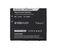 Lot de 10 batteries de rechange 3,85 V 4100 mAh BT-0000424A BT-000424 BT-000424-08 BTRY-EC5X-EX1-01 BTRY-EC5X-ST1-01 pour Zebra EC50 EC55 EC55AK-11B132-01 NA EC55AA. K-11B132-NA EC55AK-21B242-NA
