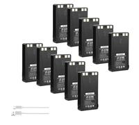 Lot de 10 batteries de rechange SCESMIA Spyp'oi'nt Lit-22 pour caméras de chasse cellulaires Flex-M Flex G-36 Flex-Plus Flex-S (câble de type C inclus)
