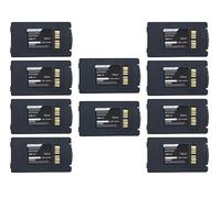 Lot de 10 batteries rechargeables 94ACC0046, 94ACC0048, BT-0015, BT-0016 compatible avec Da'talo'gic Skorpio X3, Skorpio X4 Li-ion 5200 mAh/3,7 V