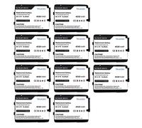 Lot de 10 batteries rechargeables BT-000318, BTRY-TC70X-46MA1-01 compatibles avec Mo'tor'ola TC70, TC700, TC700K, TC700K-02B24B0-US, TC700K-0MB22B0-US, TC70x, TC72, TC720L Li-ion 4 piles 550 mAh. 3,7