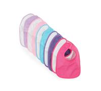 Lot de 10 bavoirs bébé en coton imperméable 10x violet 0/1M(50/54)