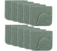 Lot de 10 bavoirs en mousseline Comfy Cubs 50,8 x 25,4 cm - Grand format 6 couches ultra absorbant 100 % coton pour la bave et les salet s de b b