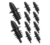 Lot de 10 becs verseurs et bouchons de vin - Aérateur de vin, bec verseur anti-goutte | Bouchon de bouteille précis pour boissons, restaurants, services, usage domestique liquide, fêtes, cuisine