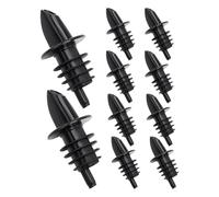 Lot de 10 becs verseurs et bouchons de vin | Bouchon de vin et bec verseur | Lot de 10 | Aérateur de vin pour bouteilles de vin, bec verseur anti-goutte, bec verseur de vin précis pour Restaura