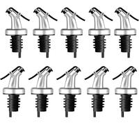 Lot de 10 becs verseurs pour un dosage précis - Bec verseur avec capuchon de protection - Pour vin, eau-de-vie, huile d'olive, café, sirop, vinaigre, huile