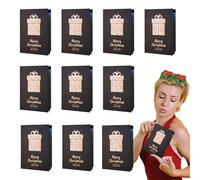 Lot de 10 belles cartes de Noël avec feuille d'or - Différentes cartes postales de Noël - Cartes de Noël joyeuses pour enfants, famille, amis, entreprises