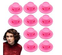 Lot de 10 bigoudis en mousse flexible pour boucler les cheveux sans chaleur pour coiffer sans dommages, appareil de coiffure, système de protection des cheveux pour dormir, boucler les femmes, réduire