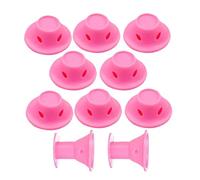 Lot de 10 bigoudis sans chaleur, réutilisables, 4 x 4 x 3,5 cm, outils de coiffage, design doux pour le sommeil, pas de dommages causés par la chaleur, pour filles, boucles de nuit