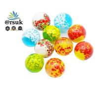 Lot de 10 billes en verre ARSUK - Billes Pépite 25mm pour jeu de plein air