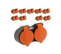 - Lot de 10 bliplites pour extérieur étanche IP44 2P+T avec accroche - Orange