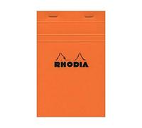 Rhodia Bloc De Direction Couverture Orange 80 Feuilles (160 Pages) Format 11 X 17 Cm Réglure 5x5