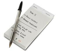Lot de 10 bloc-notes de commande pour restaurant avec double feuille