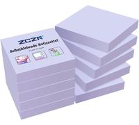Lot De 10 Blocs De 100 Feuilles De Notes Adhésives Violet Clair 51x51 Mm