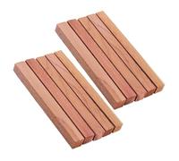 Lot de 10 blocs de cèdre rectangulaires en bois de cèdre Accessoires de rangement pour vêtements