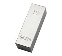 Lot de 10 blocs de jauge pour outils de mesure, calibre HRC64 haute dureté en acier standard, jauge d'épaisseur métrique pour métrologie dimensionnelle et kit d'inspection d'atelier